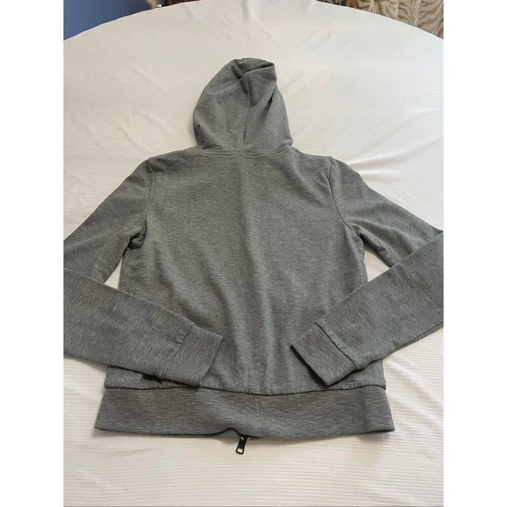 Armani Exchange Grey Zip Up Jacket Hoodie Size Small
